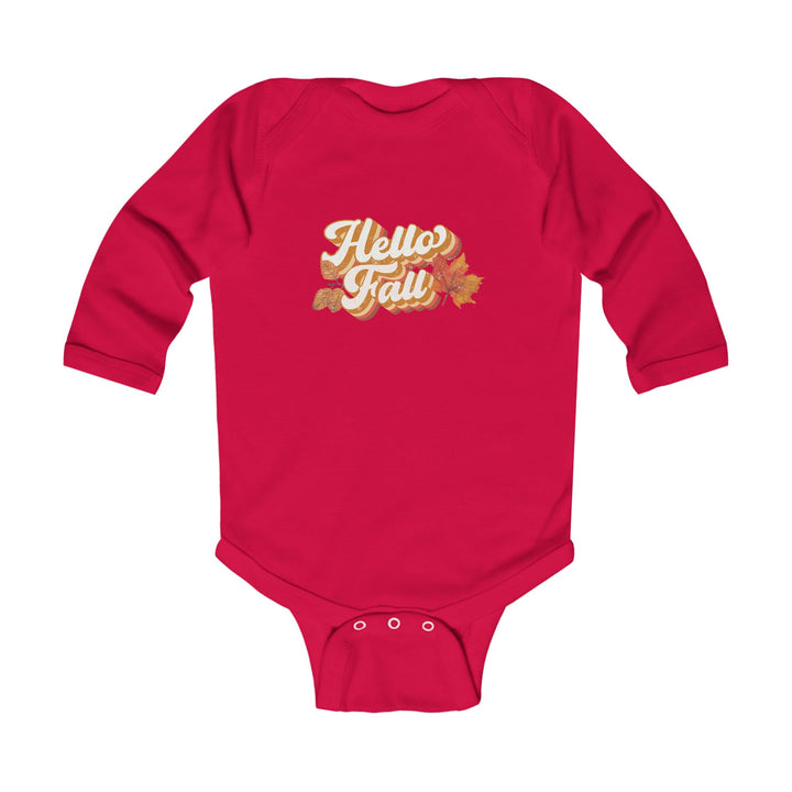 Retro Hello Fall - Infant Long Sleeve Bodysuit