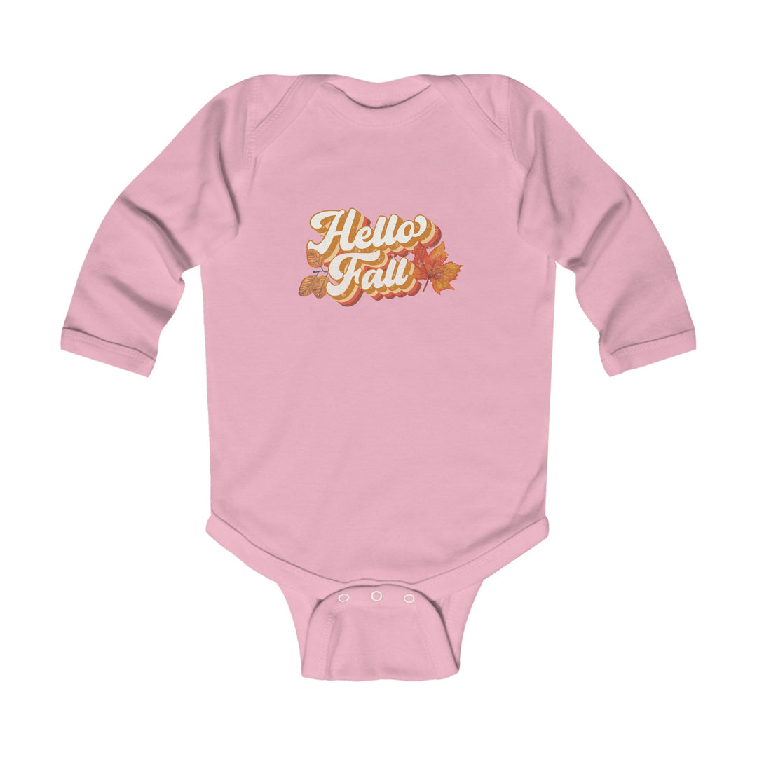 Retro Hello Fall - Infant Long Sleeve Bodysuit