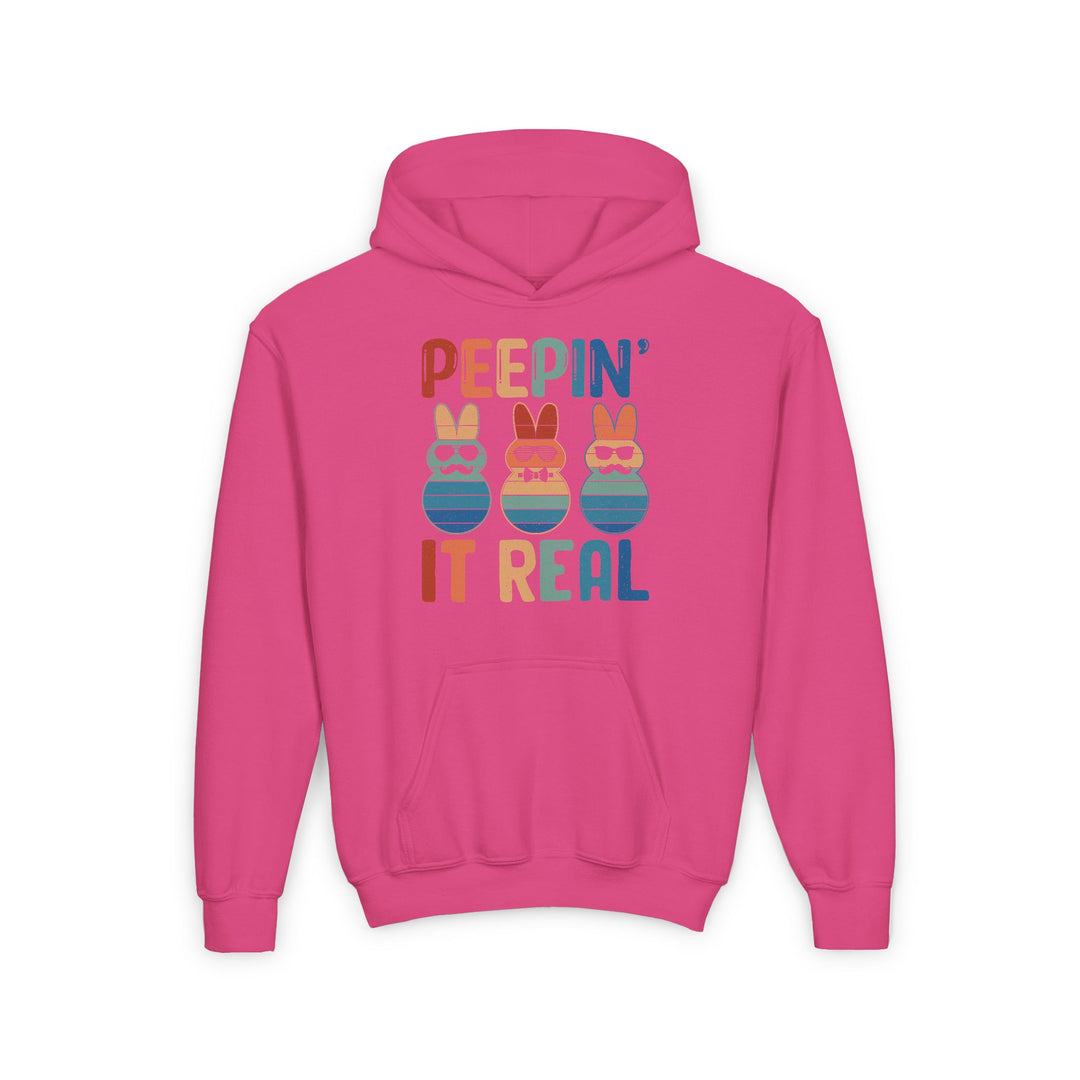 Peepin It Real - Youth Heavy Blend Hooded Sweatshirt