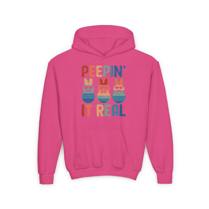 Peepin It Real - Youth Heavy Blend Hooded Sweatshirt
