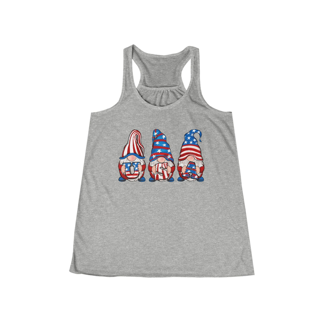 4th Of July Gnomes - Women's Flowy Racerback Tank