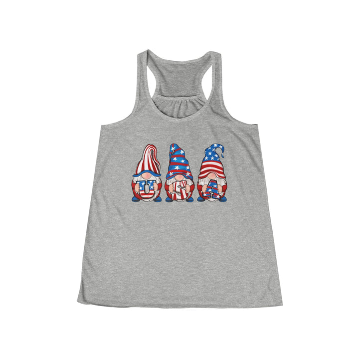 4th Of July Gnomes - Women's Flowy Racerback Tank