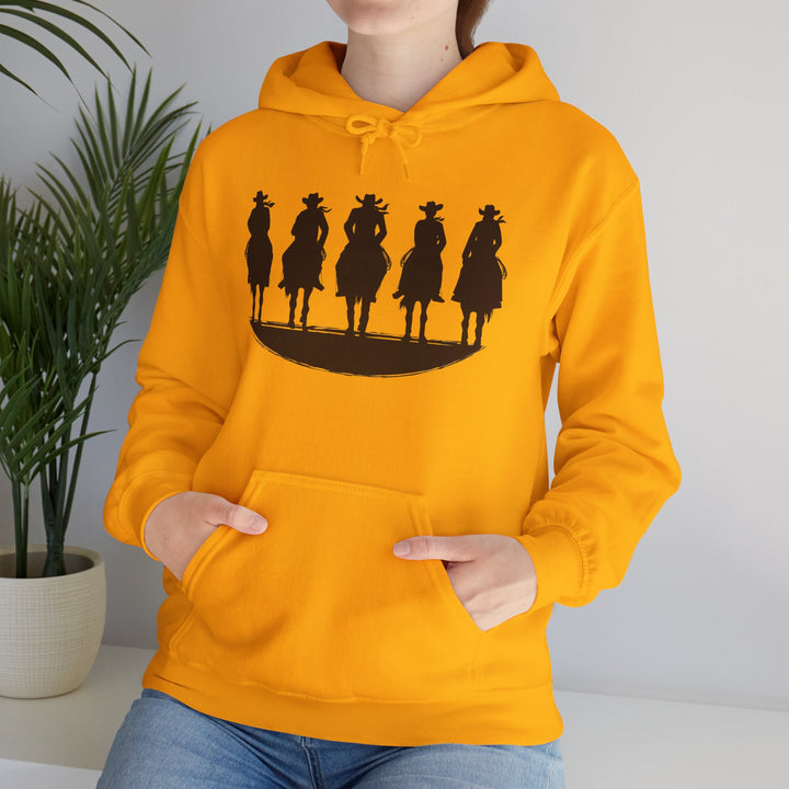 Cowboy Silhouette - Unisex Heavy Blend™ Hooded Sweatshirt