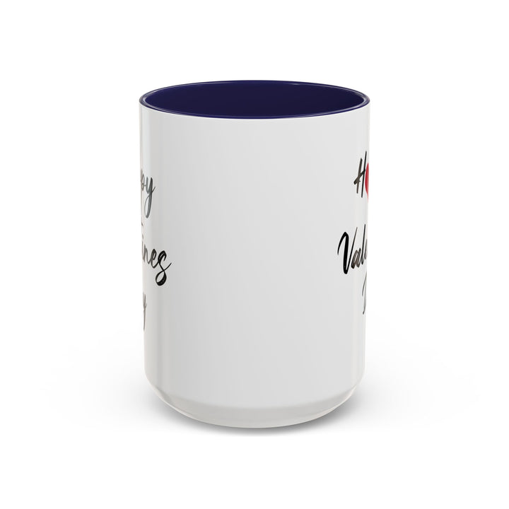 Happy Valentines Day - Accent Coffee Mug (11, 15oz)