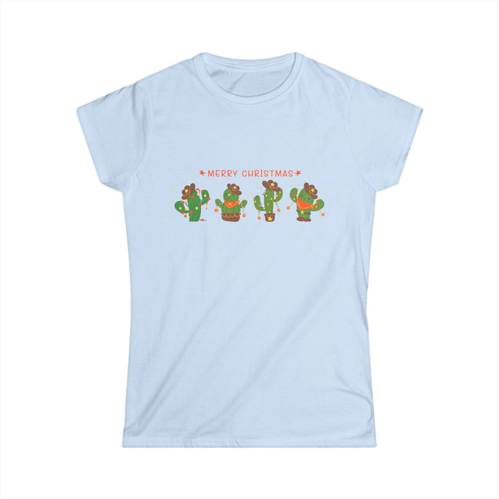 Merry Christmas Cactus - Women's Softstyle Tee