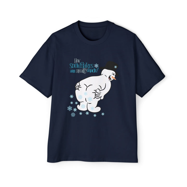 How Snowflakes Are Made - Men's Heavy Oversized Tee