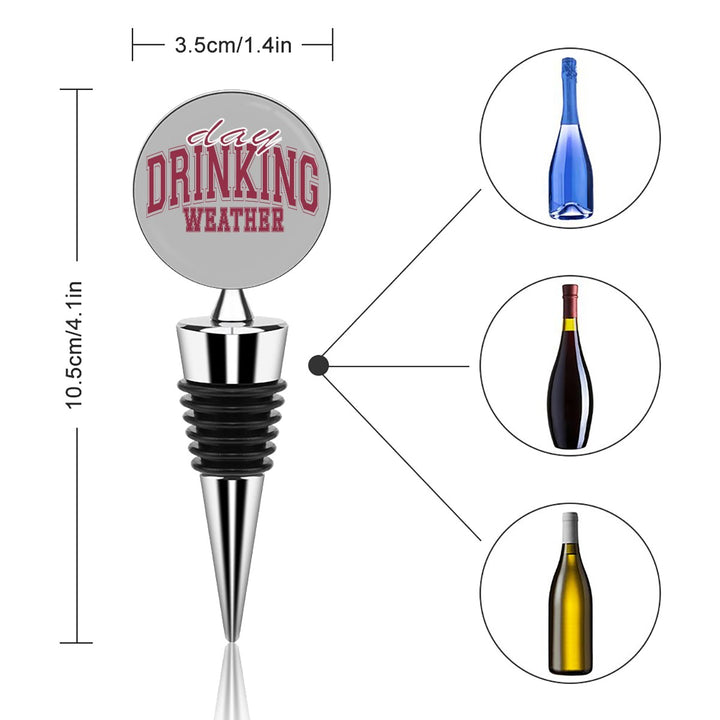 Drinking Weather - Wine Bottle Stopper