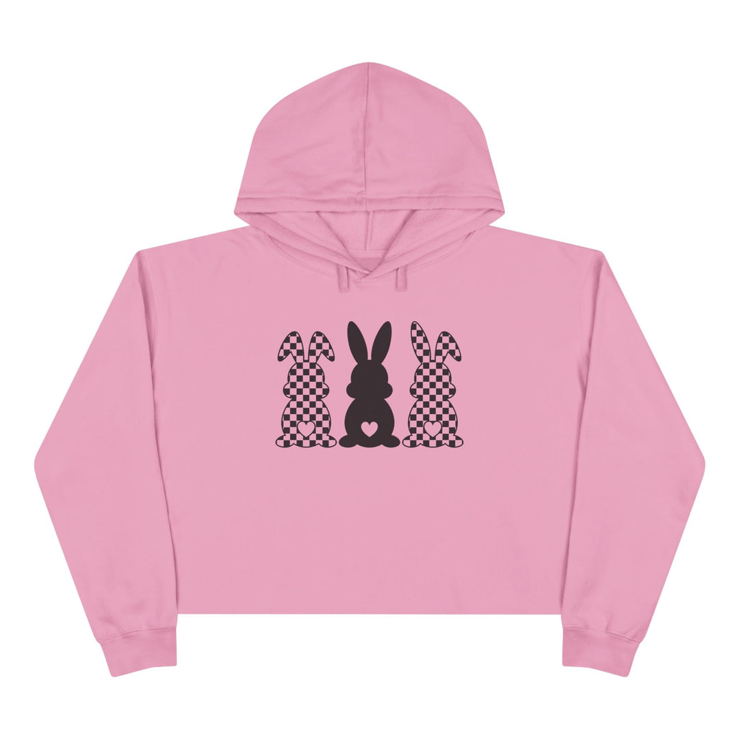 Heart Bunny - Crop Hoodie