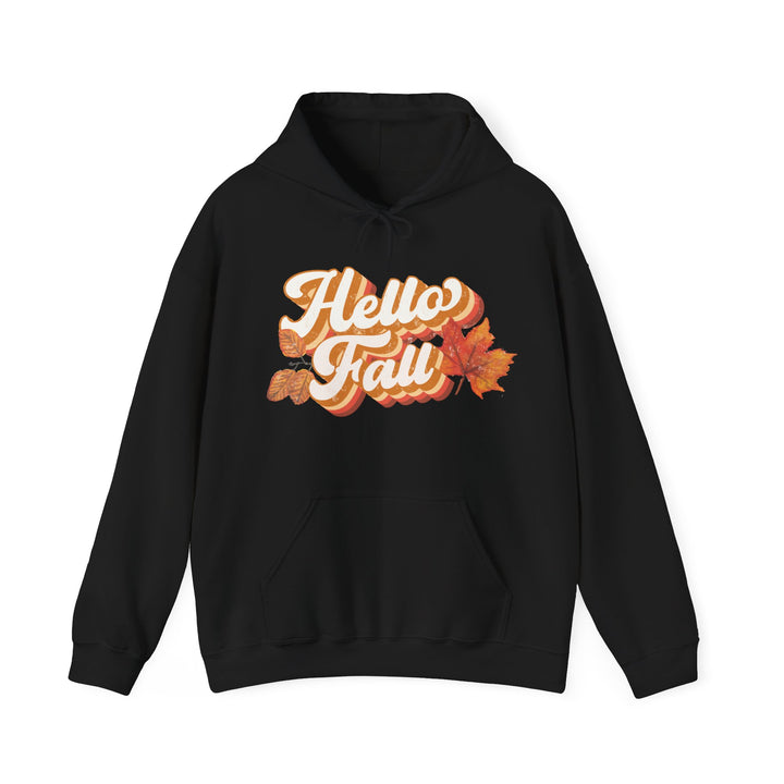 Retro Hello Fall - Unisex Heavy Blend™ Hooded Sweatshirt
