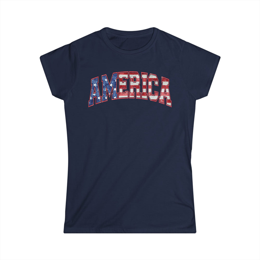 America - Women's Softstyle Tee