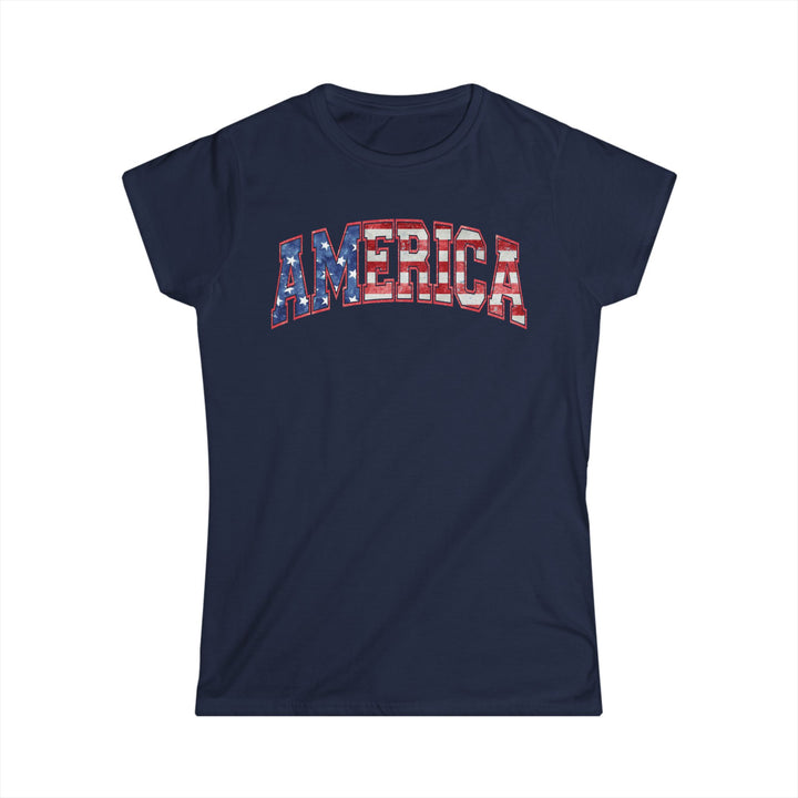 America - Women's Softstyle Tee