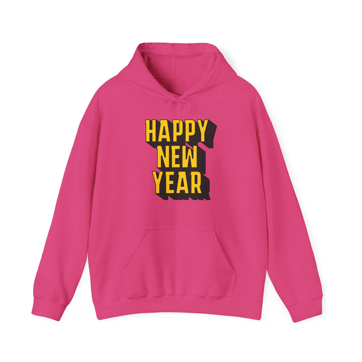 Block Happy New Year - Unisex Heavy Blend™ Hooded Sweatshirt