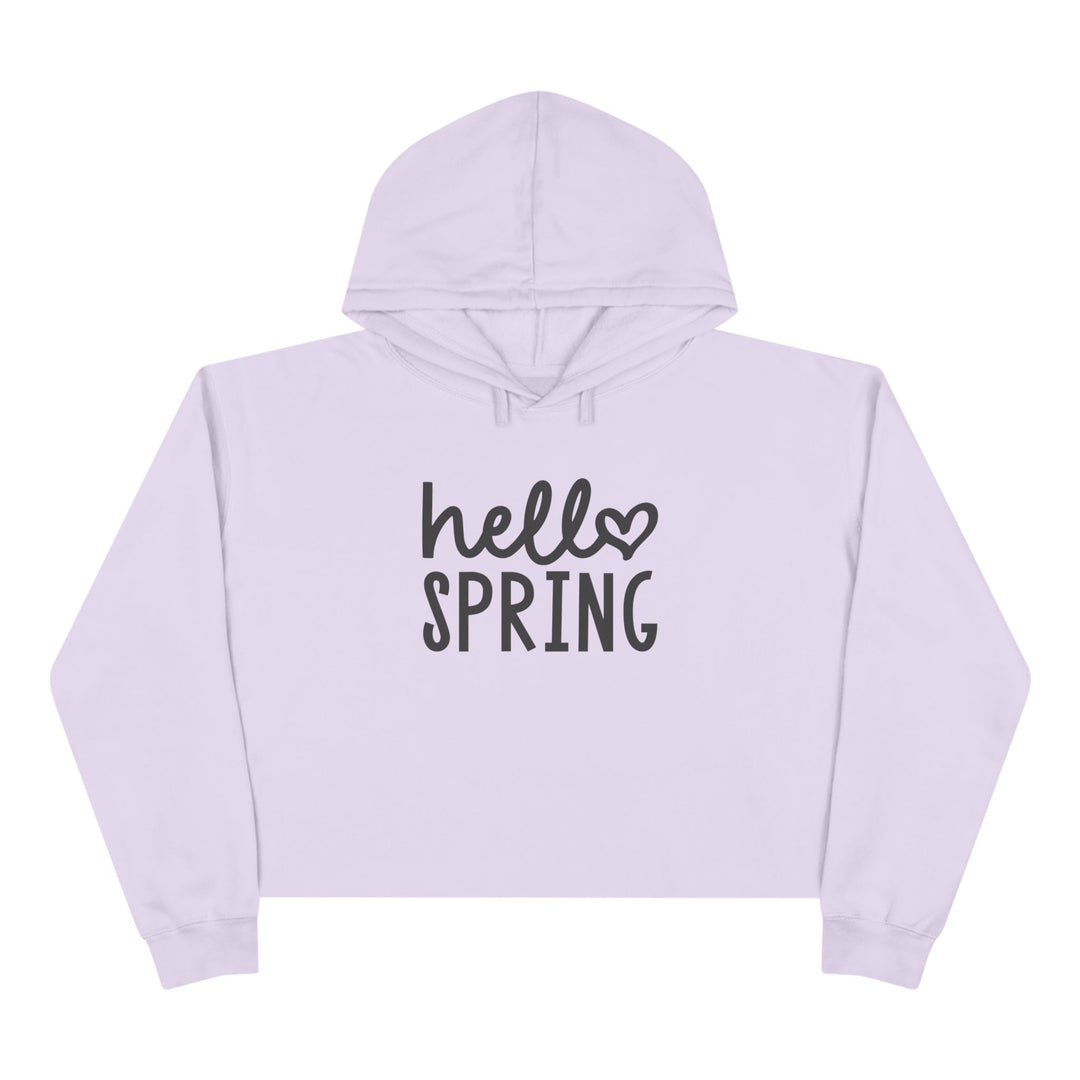 Hello Spring - Crop Hoodie