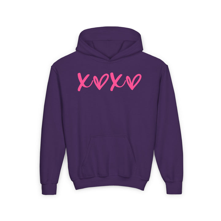 XOXO - Youth Heavy Blend Hooded Sweatshirt