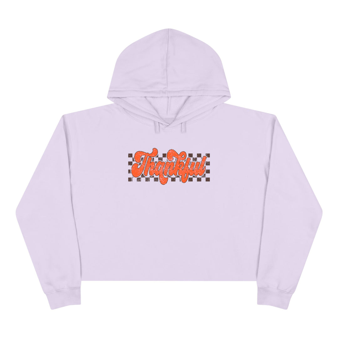 Retro Thankful - Crop Hoodie