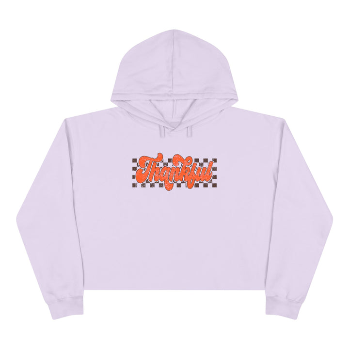 Retro Thankful - Crop Hoodie