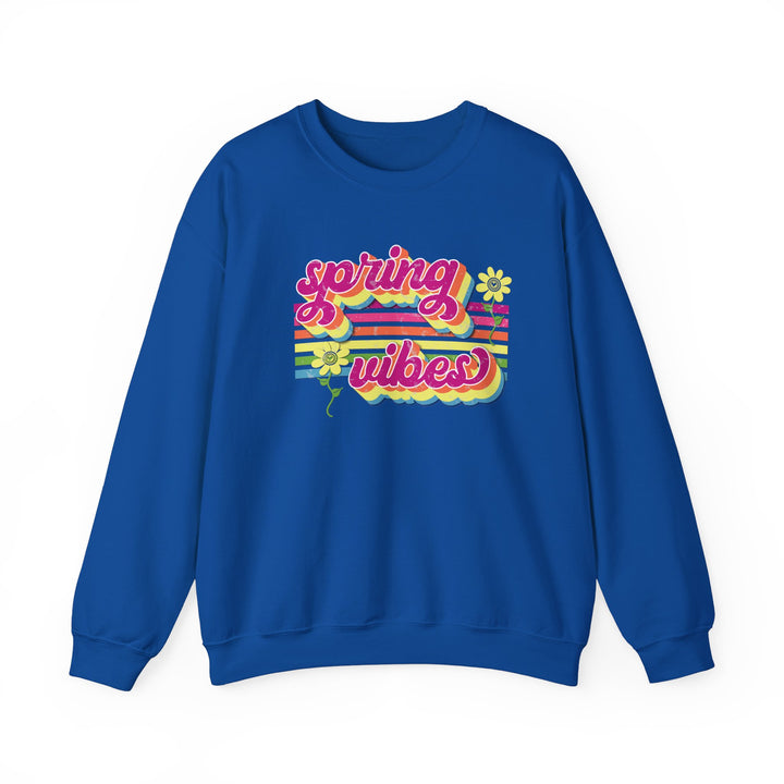 Spring Vibes Retro - Unisex Heavy Blend™ Crewneck Sweatshirt