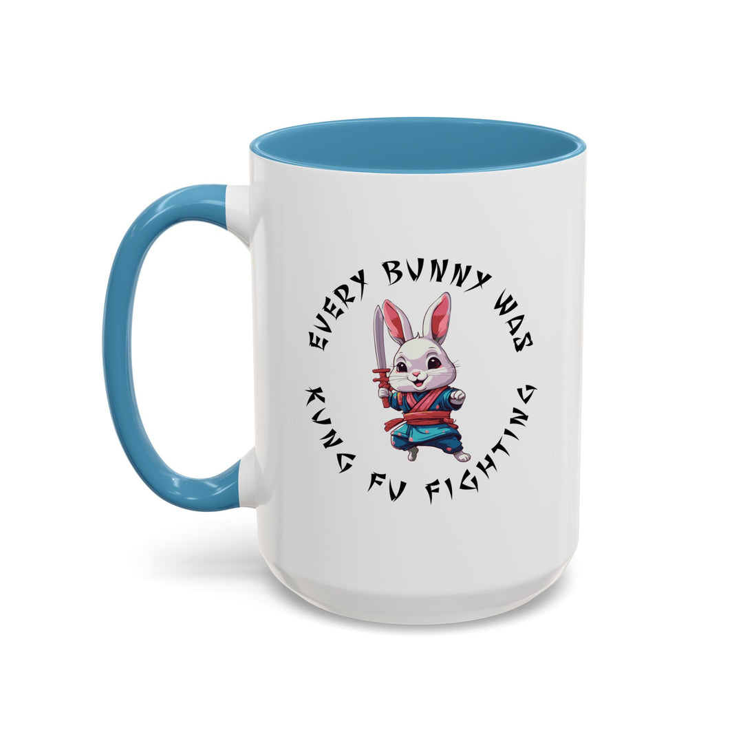 Kung Fu Fighting - Accent Coffee Mug (11, 15oz)