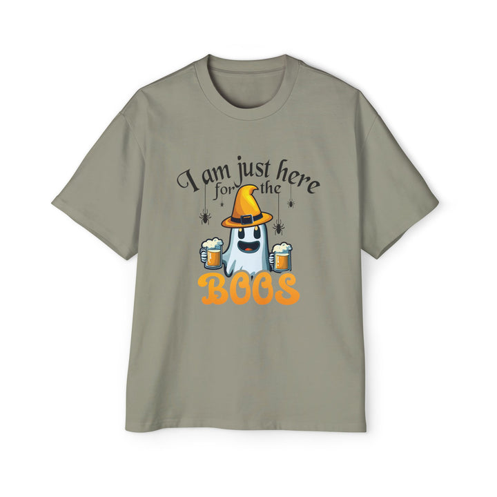 Here For The Boos - Men's Heavy Oversized Tee