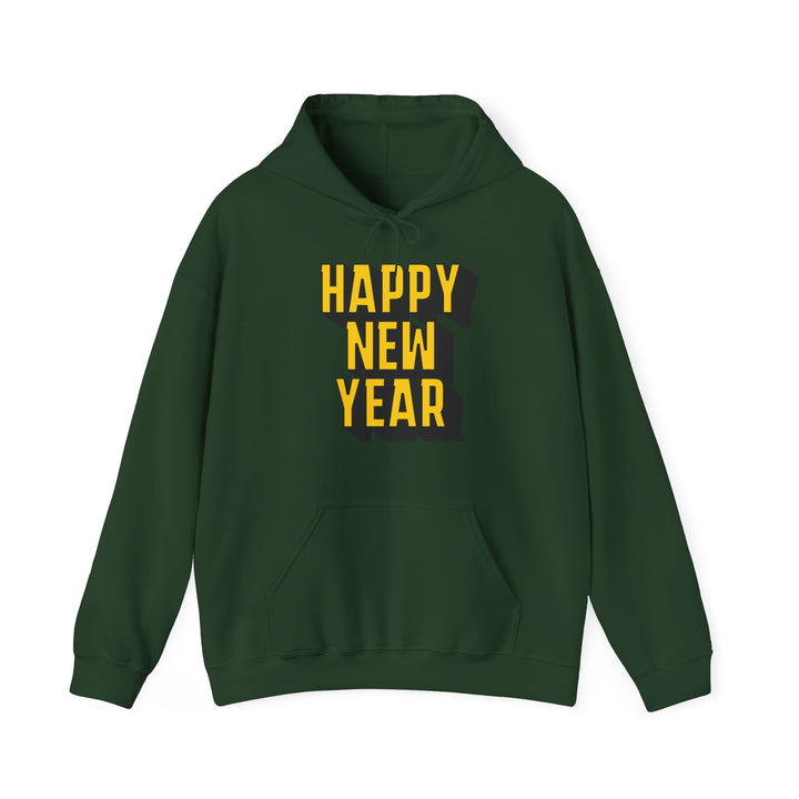 Block Happy New Year - Unisex Heavy Blend™ Hooded Sweatshirt