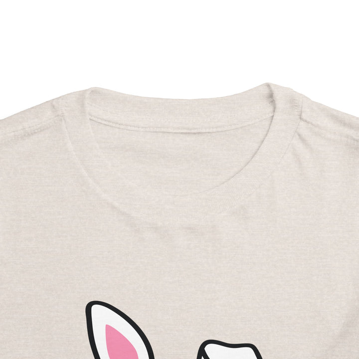Personalized Girls Easter Bunny - Toddler Short Sleeve Tee