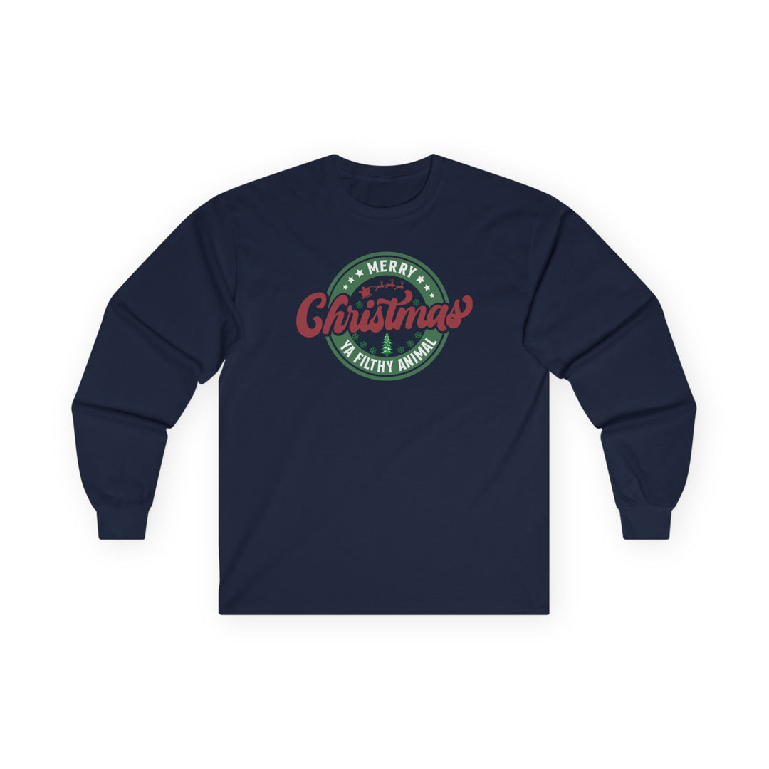 Merry Christmas Ya Filthy Animal - Unisex Ultra Cotton Long Sleeve Tee