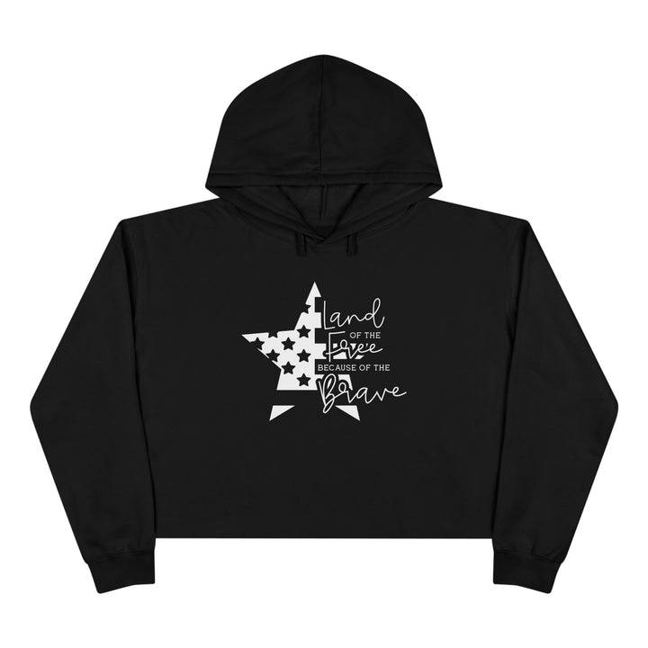 Land Of The Free - Crop Hoodie