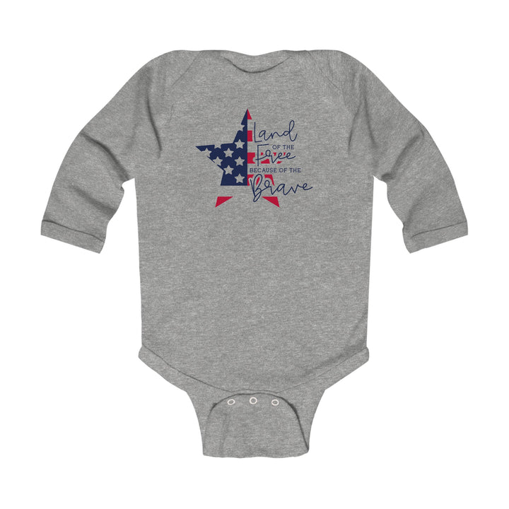 Land Of The Free - Infant Long Sleeve Bodysuit