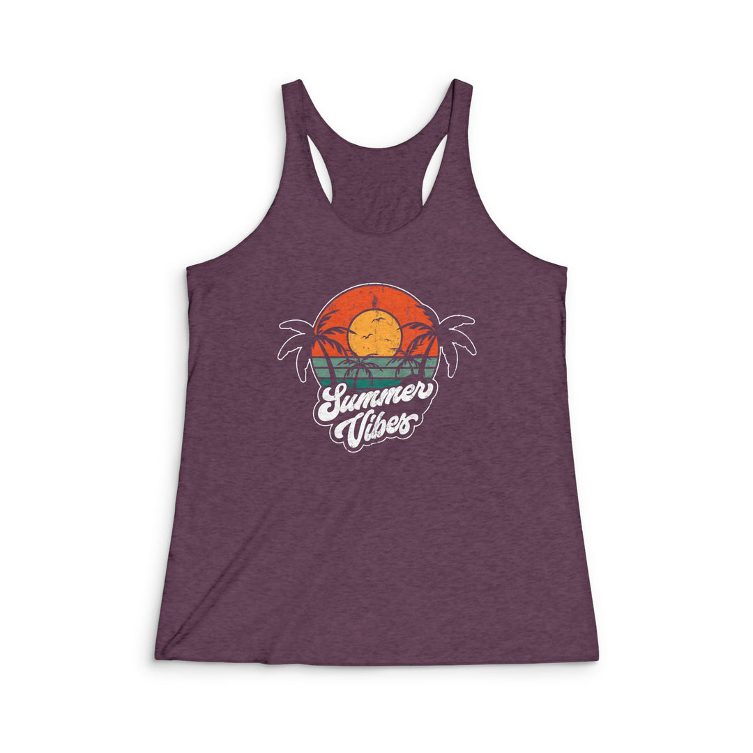 Summer Vibes - Women's Tri-Blend Racerback Tank