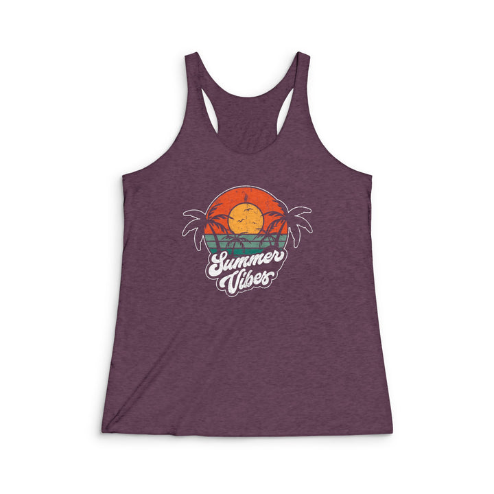 Summer Vibes - Women's Tri-Blend Racerback Tank