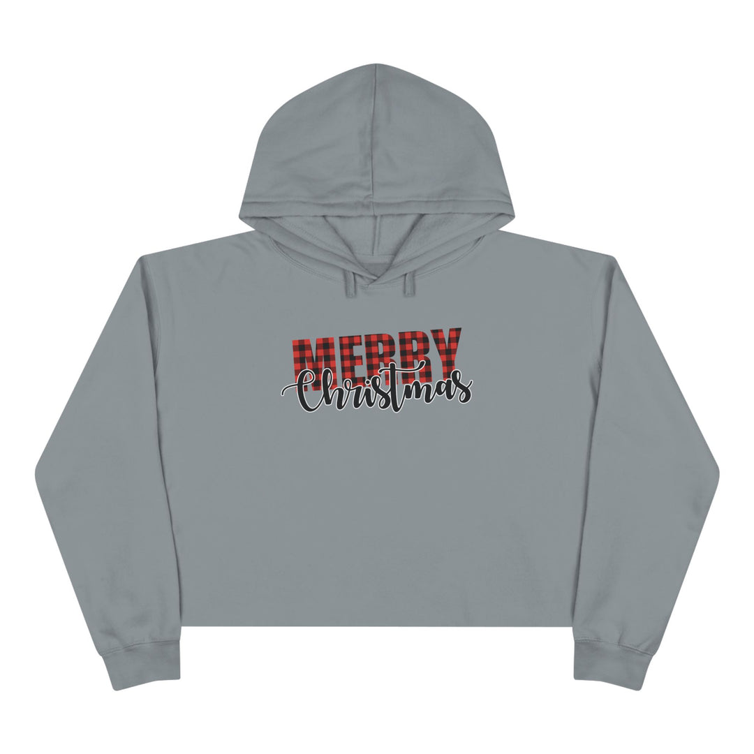 Merry Christmas Buffalo - Crop Hoodie