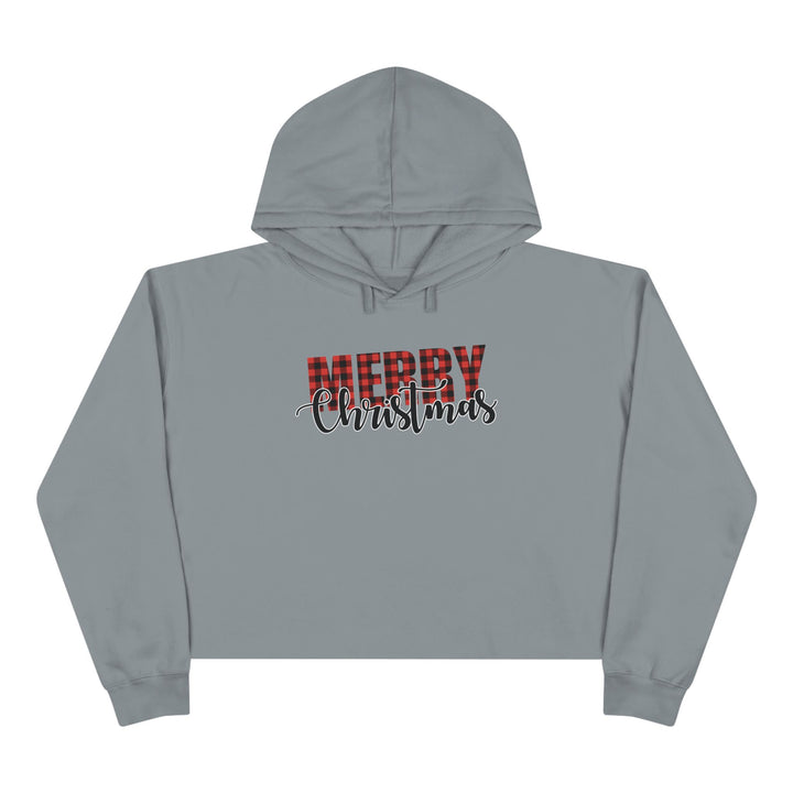 Merry Christmas Buffalo - Crop Hoodie