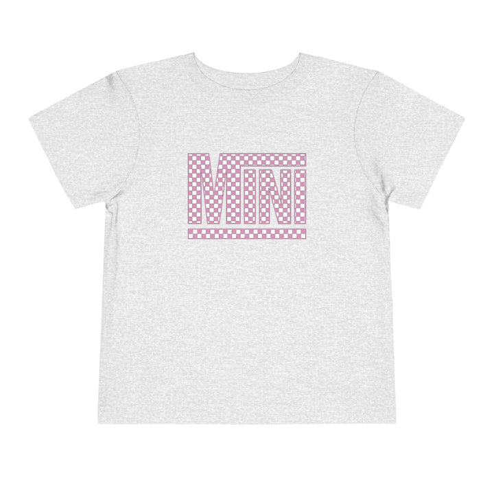Pink Check Mini - Toddler Short Sleeve Tee