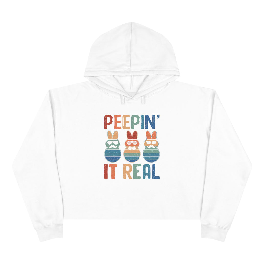 Peepin It Real - Crop Hoodie