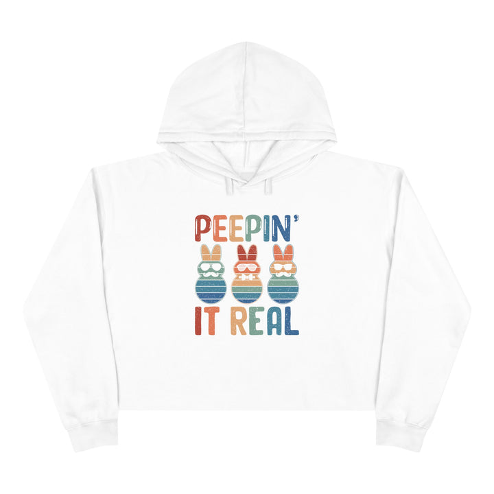 Peepin It Real - Crop Hoodie