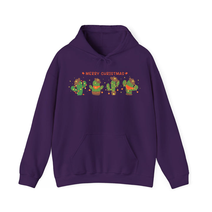 Merry Christmas Cactus - Unisex Heavy Blend™ Hooded Sweatshirt