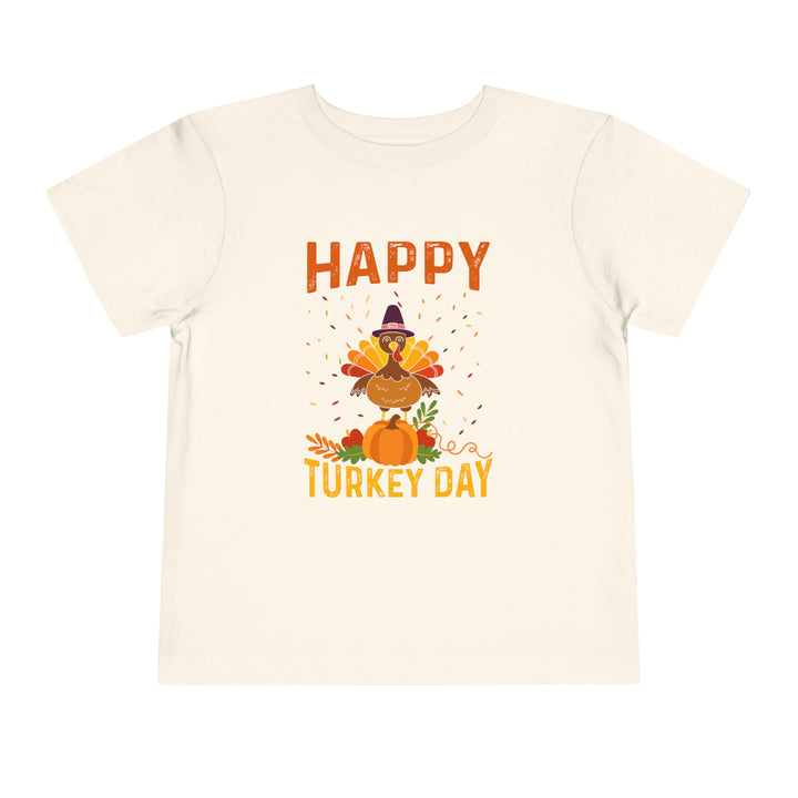 happy Turkey Day - Toddler Short Sleeve Tee