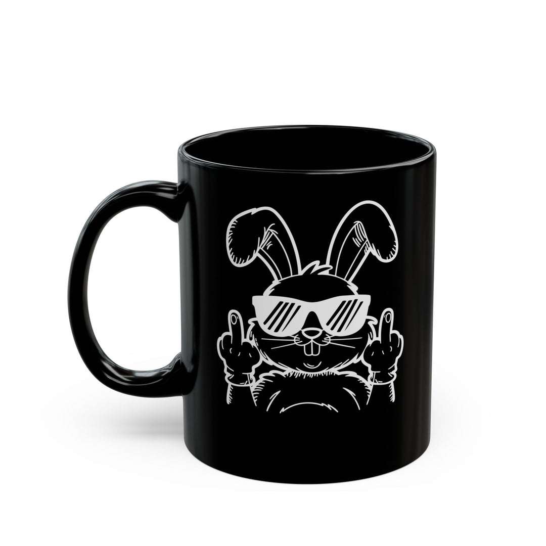 Middle Finger - Black Mug (11oz, 15oz)