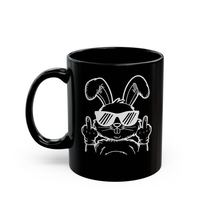 Middle Finger - Black Mug (11oz, 15oz)