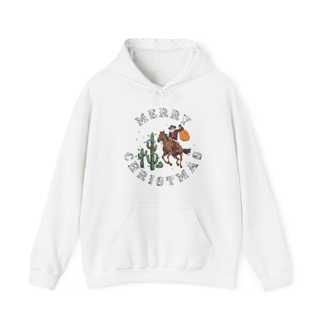 Merry Christmas Cowboy Santa - Unisex Heavy Blend™ Hooded Sweatshirt