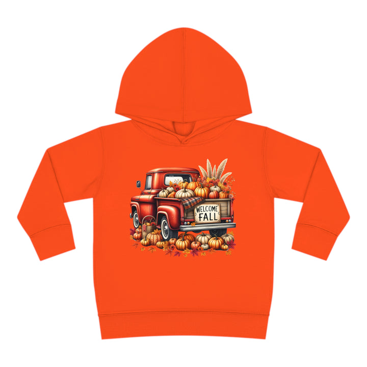 Welcome Fall - Toddler Pullover Fleece Hoodie