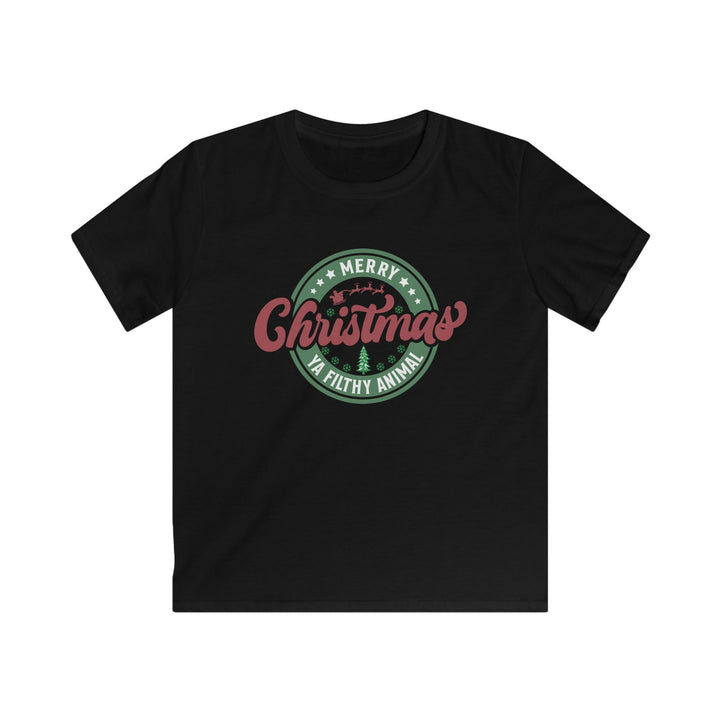 Merry Christmas Ya Filthy Animal - Kids Softstyle Tee
