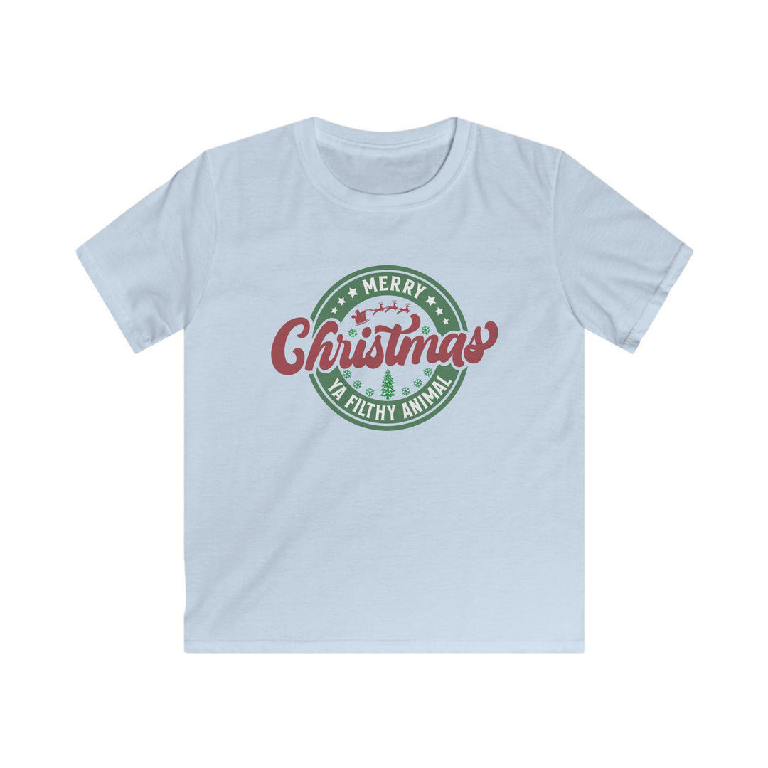 Merry Christmas Ya Filthy Animal - Kids Softstyle Tee