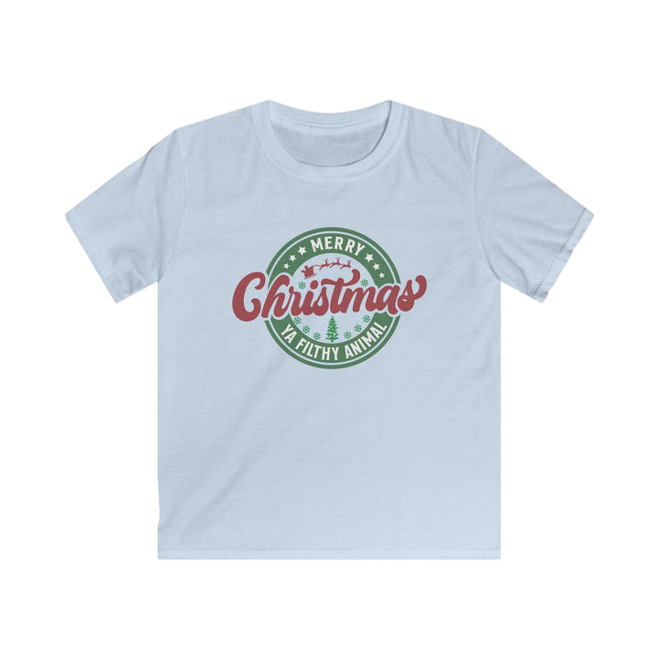 Merry Christmas Ya Filthy Animal - Kids Softstyle Tee