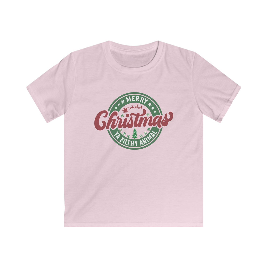 Merry Christmas Ya Filthy Animal - Kids Softstyle Tee