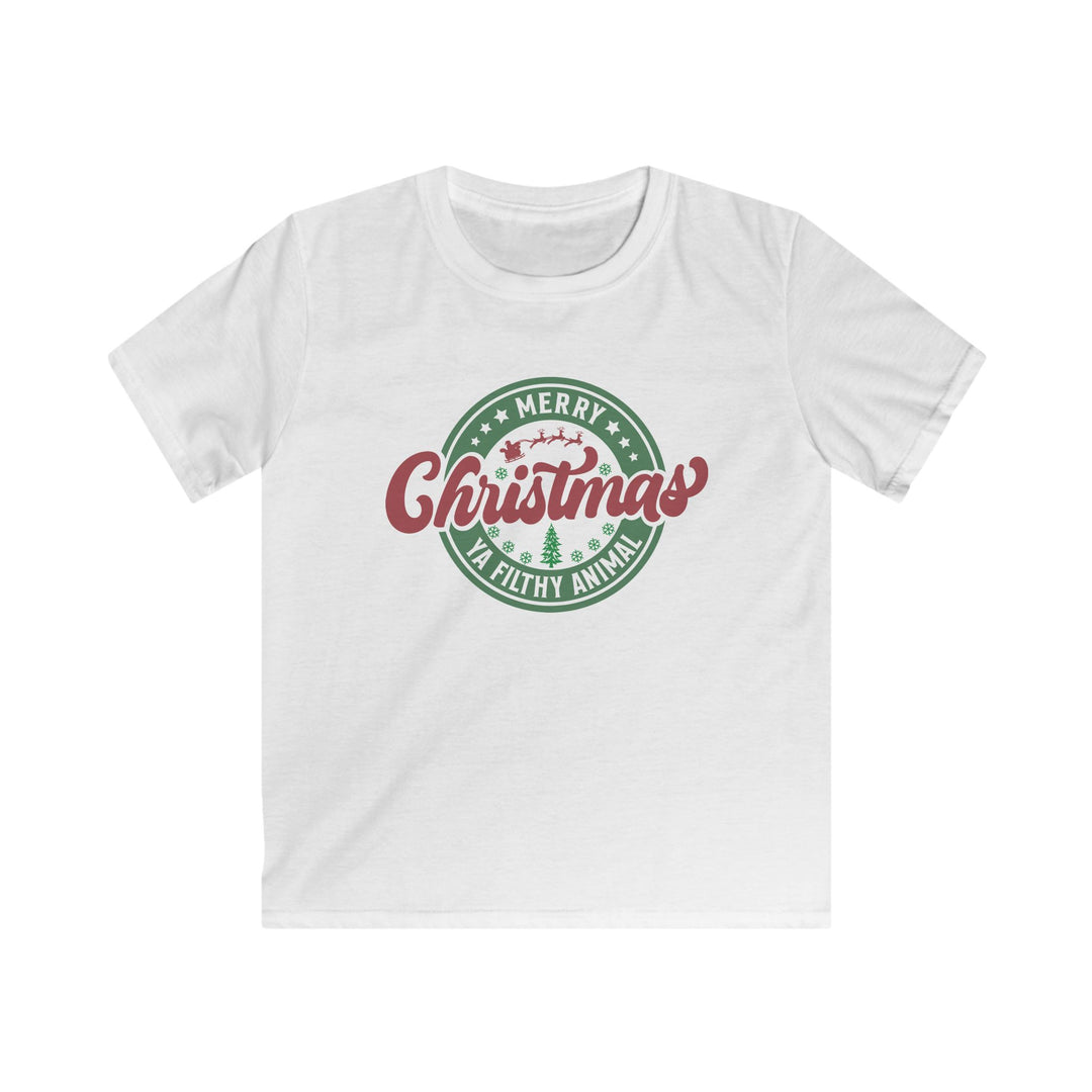 Merry Christmas Ya Filthy Animal - Kids Softstyle Tee