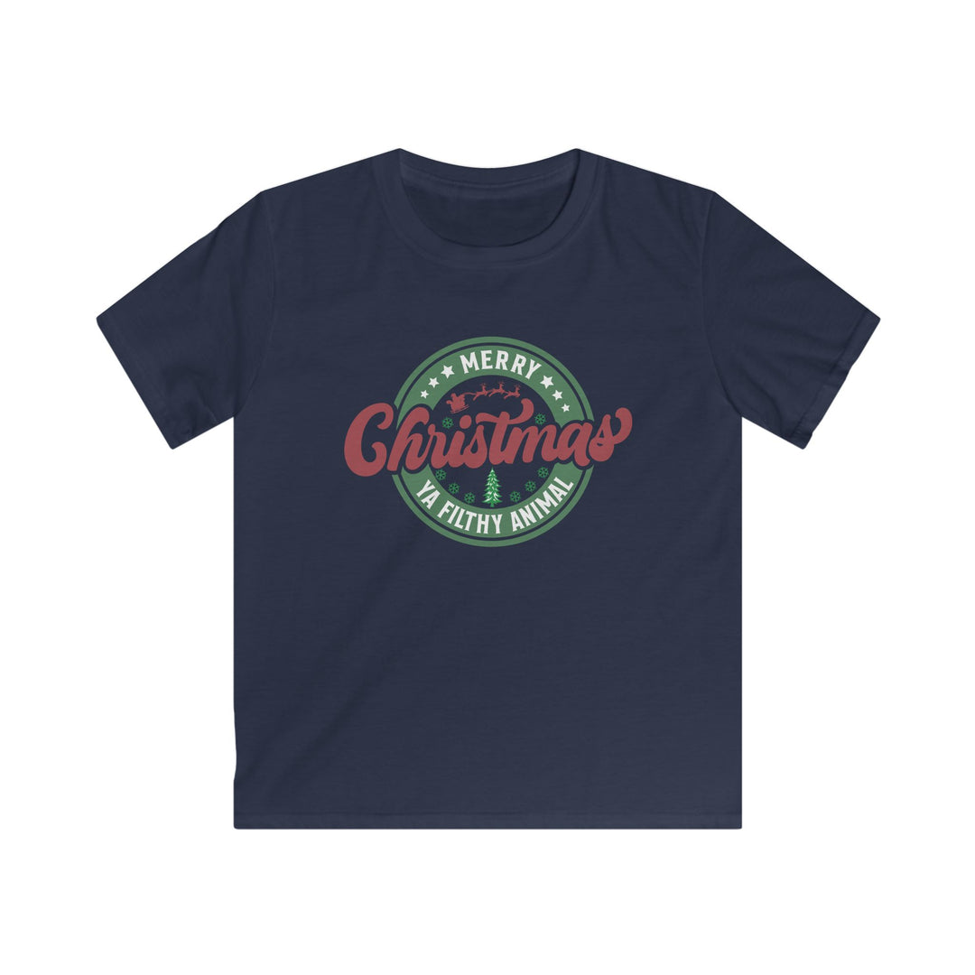 Merry Christmas Ya Filthy Animal - Kids Softstyle Tee