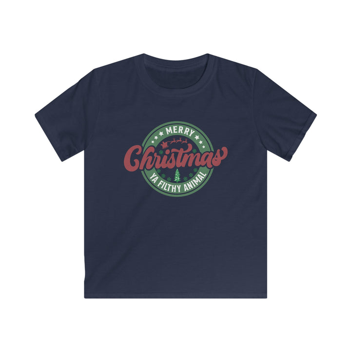 Merry Christmas Ya Filthy Animal - Kids Softstyle Tee