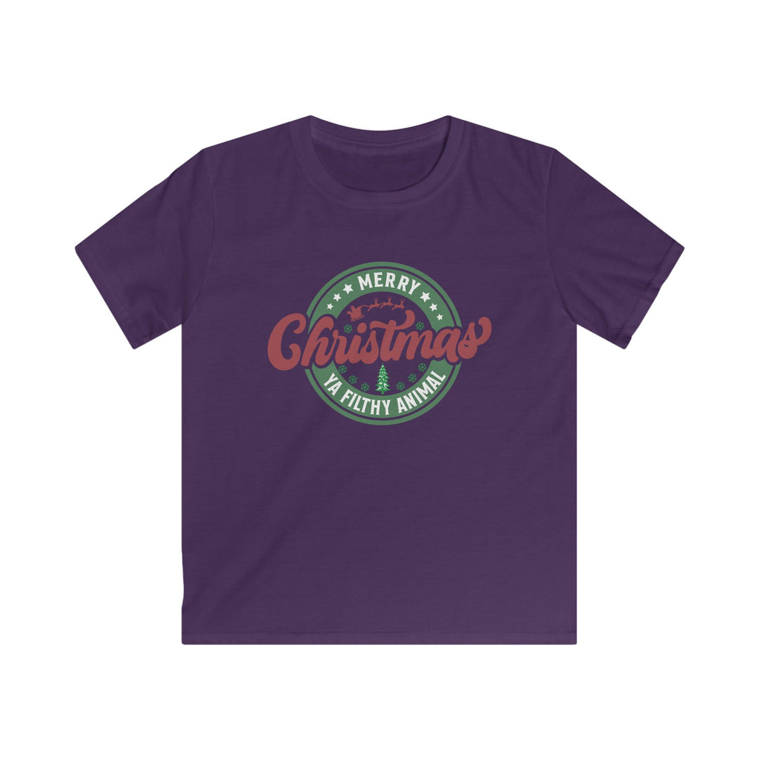 Merry Christmas Ya Filthy Animal - Kids Softstyle Tee