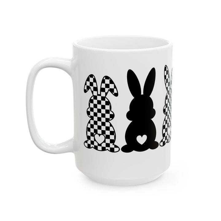 Heart Bunny - Ceramic Mug, (11oz, 15oz)
